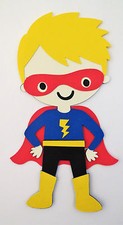 Superman Superboy Super Boy Paper Doll Die Cut Scrapbook Embellishement