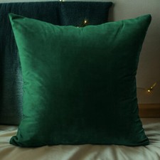 Luxury Velvet Cushion Cover 45x45cm / 18x18" Home Sofa Decorative Zipped
