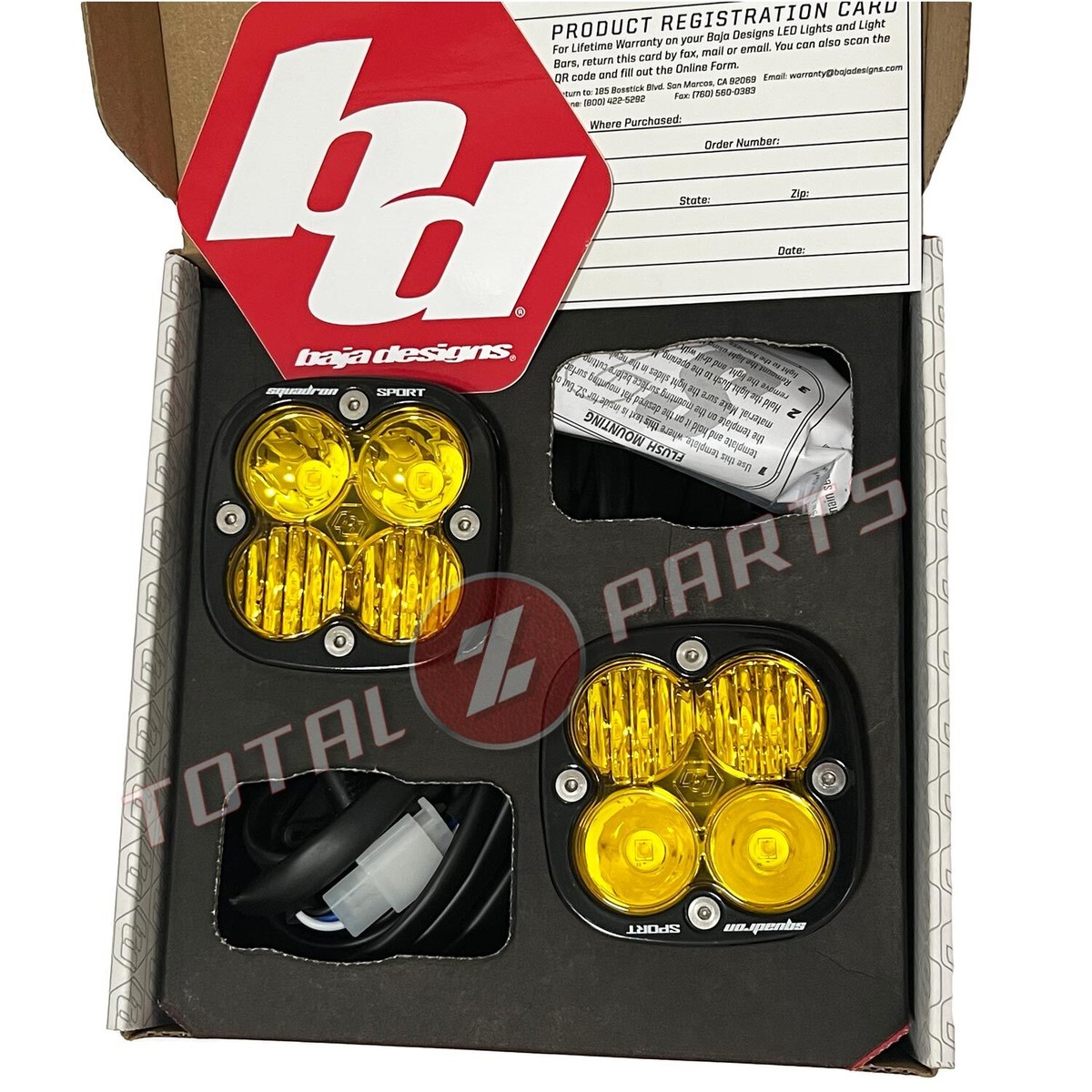 Baja Designs™ Squadron Sport Amber LED Pair Driving/Combo Lights w