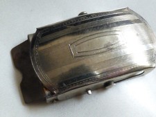 Vtg Early Century Silver color small Belt Buckle