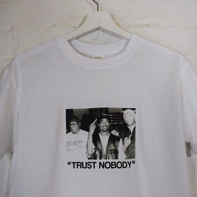 Biggie Tupac Redman Trust Nobody B&W weiß Hip Hop 2pac BIG Tee T-Shirt von AF