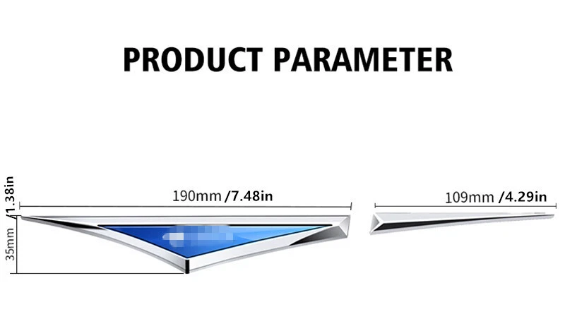 2PC Rustproof Fender Sticker For Car Side Body Door Trim Cover Emblem Decorative - Изображение 2 из 4