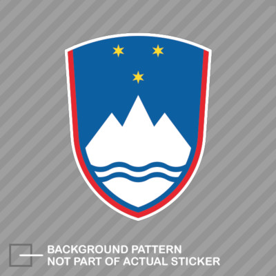 Slovene Coat of Arms Sticker Decal Vinyl Slovenia flag SVN SI
