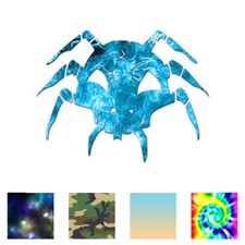 Skull Spider - Vinyl Decal Sticker - Multiple Patterns Sizes - ebn641
