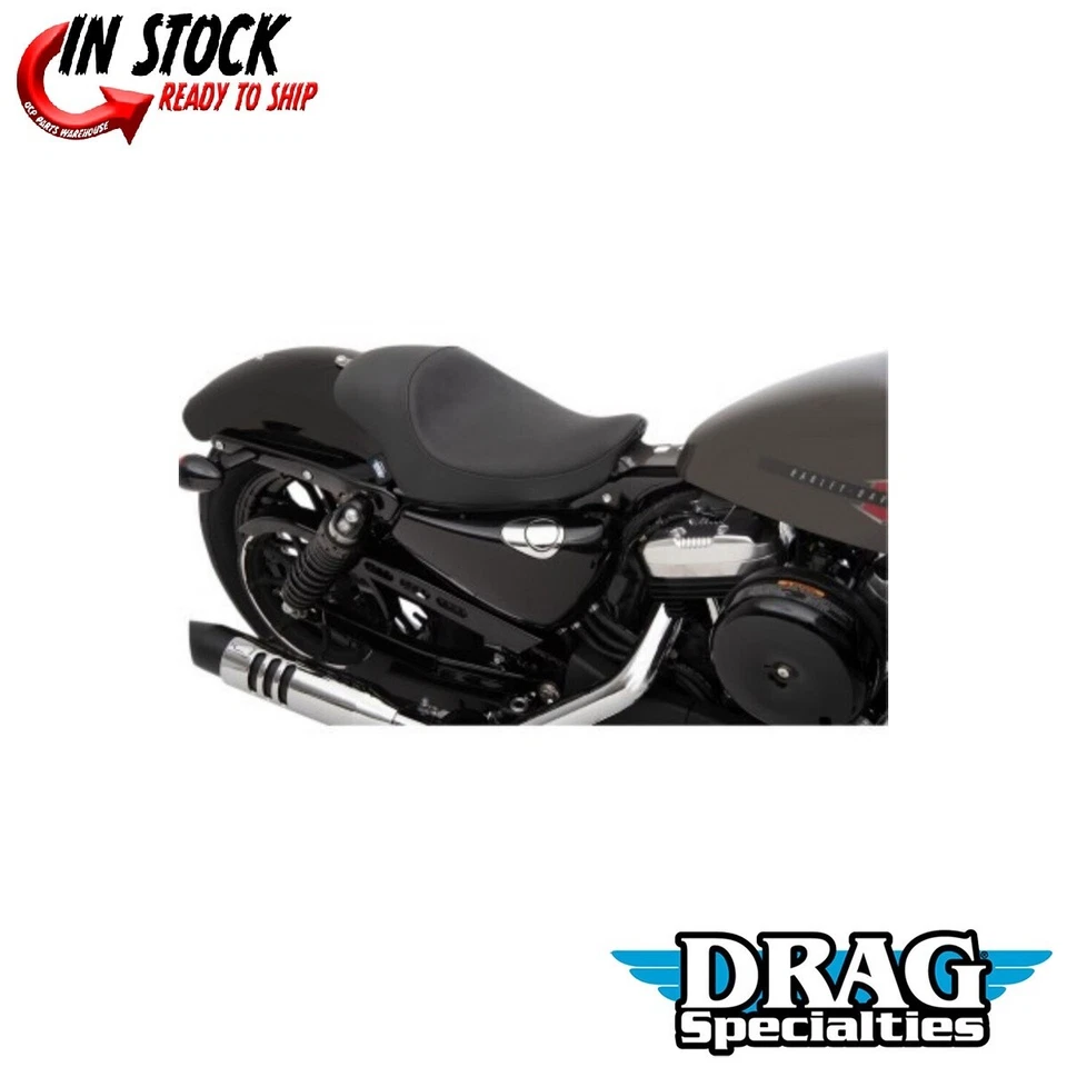 Asiento individual liso 3/4 Drag Specialties 0804-0743 para Harley Sportster 04-22 Foto 2 de 4