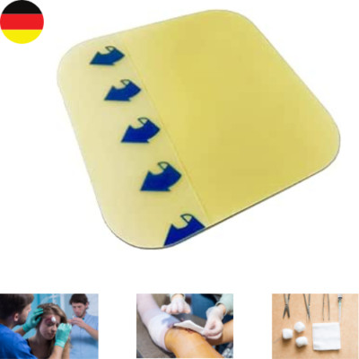 Hydrokolloid Extra Dünn Wundauflagen, steril, 10 Stück (10cm x 10cm)