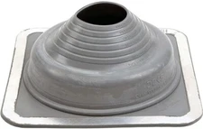 Pack of 3 #5 (4" to 8") DEKTITE SQUARE PIPE FLASHING BOOT: Gray EPDM Roof Flash