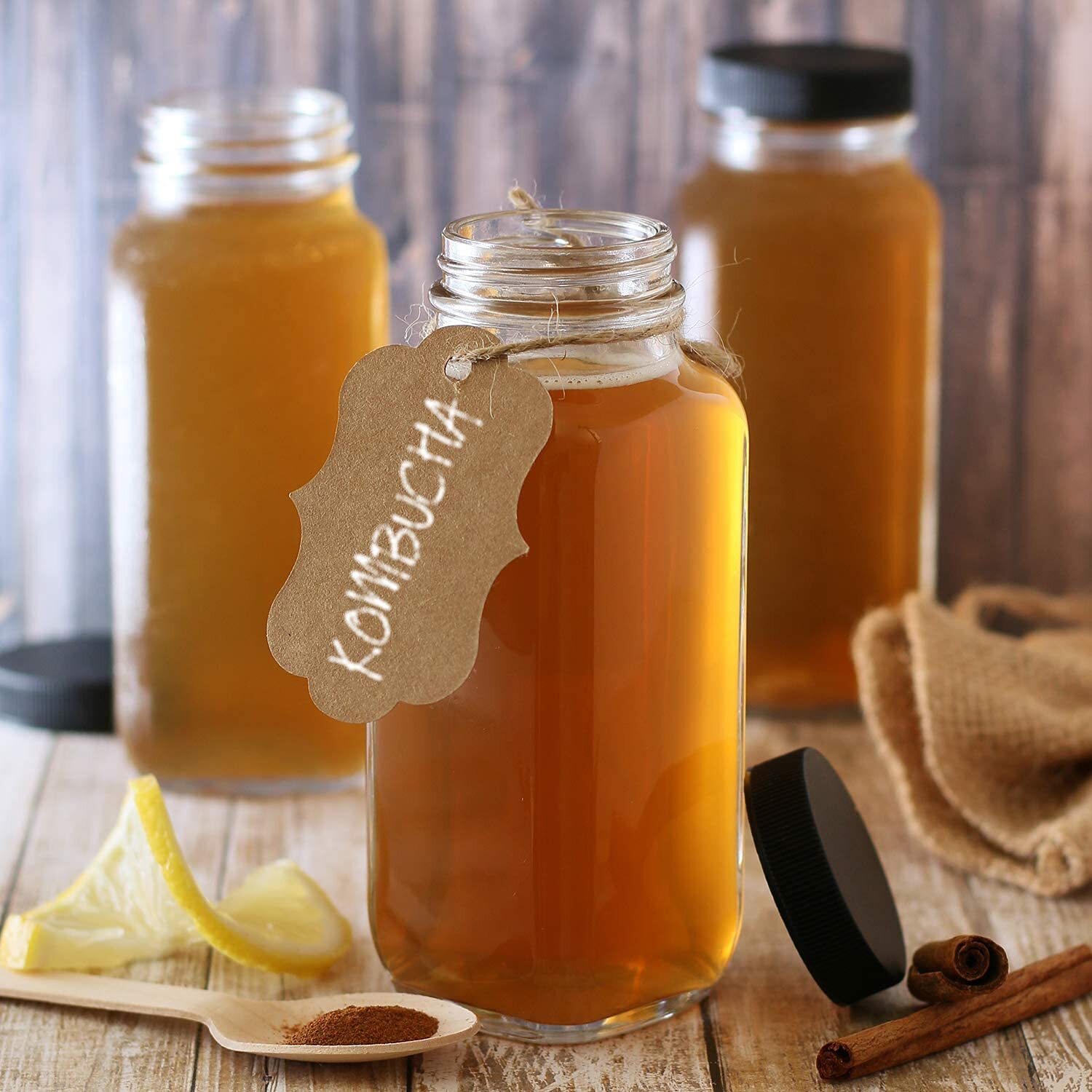 12pack Glass Juice Bottles With Lids 8oz Glass Bottles With Lids For Juice Smoot
