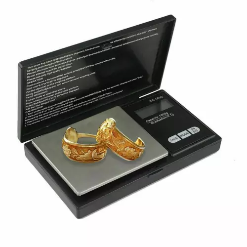 Digital Pocket Scale 1000g x 0.1g Portable Weight Jewelry Gram Coin Herb Gold - Picture 12 of 14