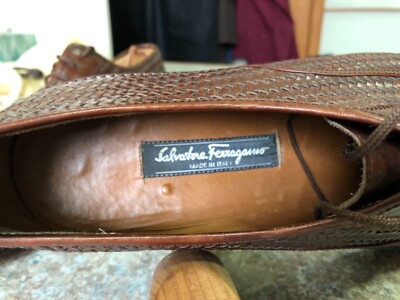 Mens Ferragamo Classic Basket-Weave 8.5 D | eBay