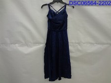 Weissman Womens Small Blue Lyrical Dance Dress With Sequin Detail in Top