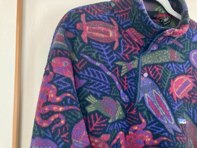 Ultra Rare】Patagonia Deep Sea Creatures Size XL Synchilla Snap-T