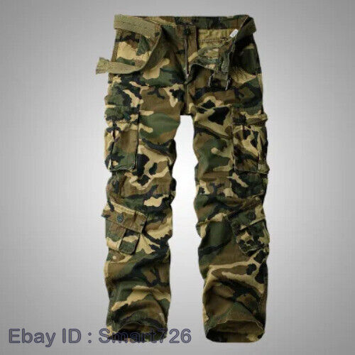 Arbeitsbekleidung Hose Herren Baumwolle Hose Freizeit lang Tarnung Taktische Hose HEISS - Bild 1 von 35