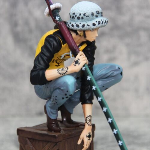 Anime ONE PIECE Trafalgar D. Water Law Figura in PVC Scatola Statua Giocattolo Regalo - Foto 10 di 15