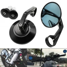 For BONNEVILLE BOBBER SPEEDMASTER T100 T120 Handlebar Bar End Mirror Rear View