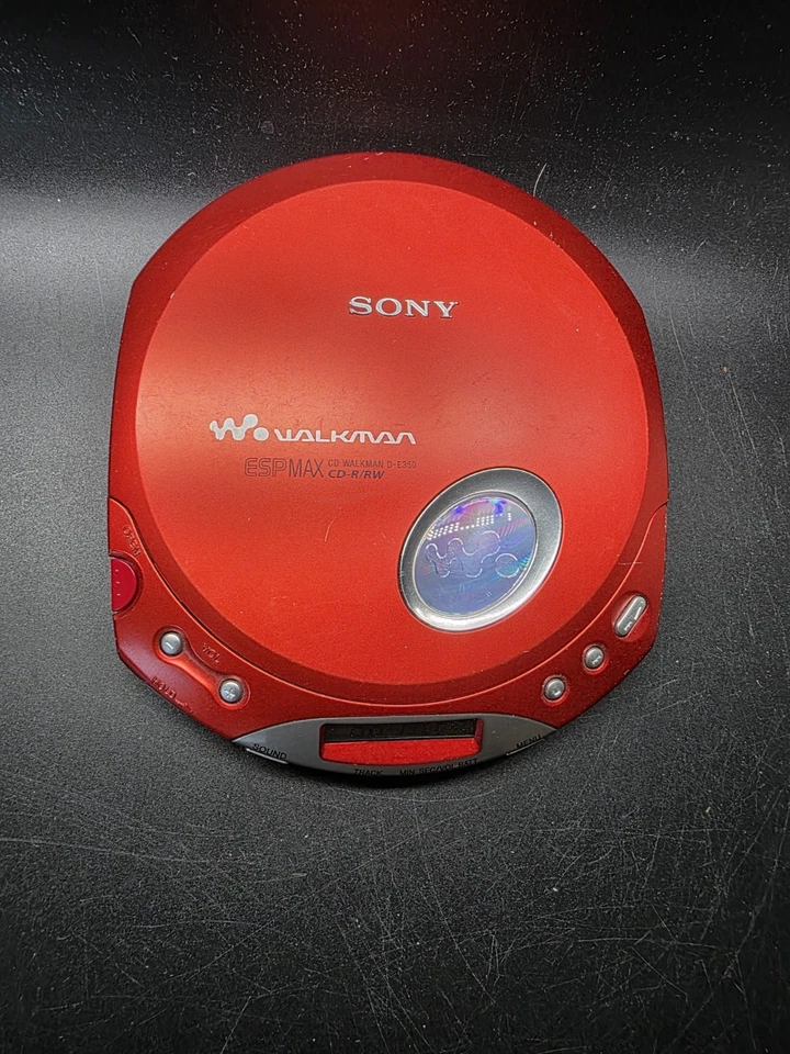 Sony CD Walkman D-E350 RED ESP MAX CD-R CD-RW TESTED seltene Farbe - Bild 3 von 4