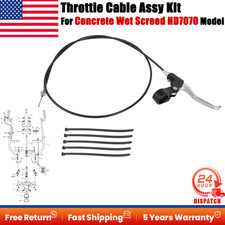 Throttle Cable Assy Kit For Concrete Wet Screed HD7070 Throttle Control Lever US
