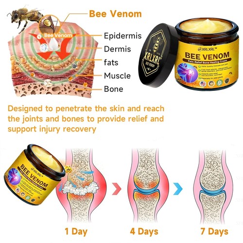 FRESH XRLXRL Bee Venom Pain Relief Bone Healing Cream,Joint & Bone ...