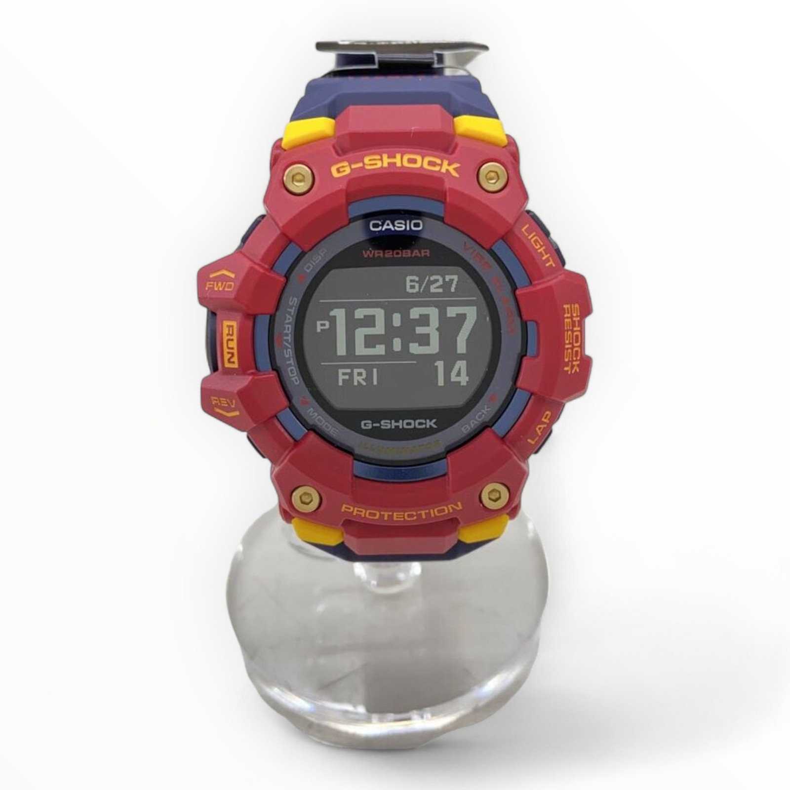 CASIO Digital Quartz Watch Navy Authentic Men H:1.97” W:1.97” 5953