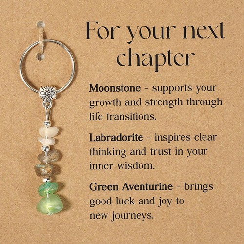 2025 Natural Crystals Keychain Gift For New Beginnings Small Healing Stones - Picture 15 of 24