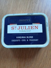 Vintage OGDEN'S ST JULIEN Virginia Blend TOBACCO TIN (EMPTY)