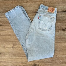 Vintage Levi's 501 Button Fly Mid-Rise Jeans in Light Wash - Size 29x32 Mens