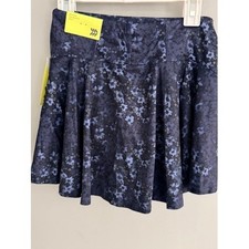 All in Motion Knit Skort Womens M Blue NWT Floral Mid Rise Active Skirt