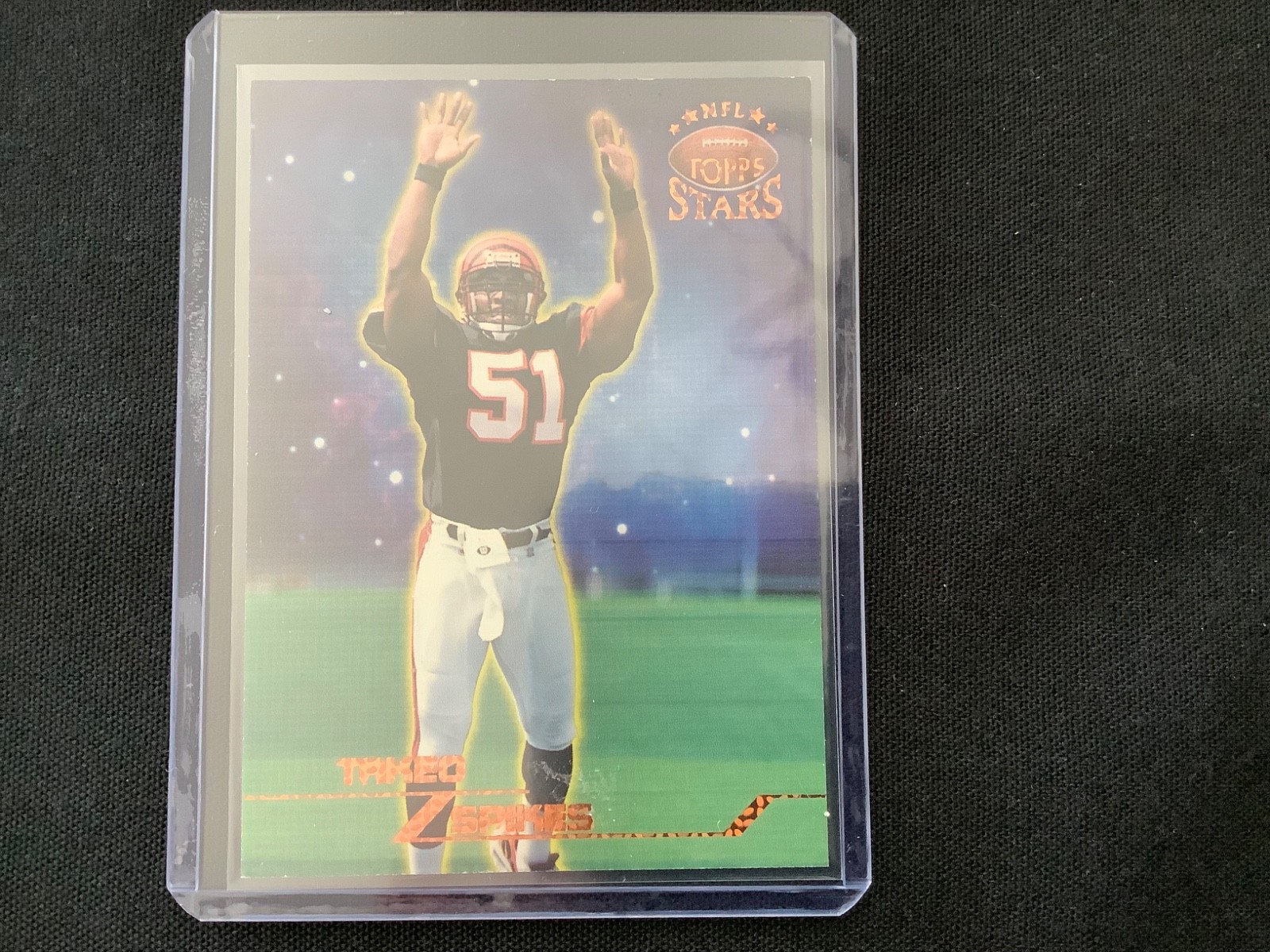 Takeo Spikes Topps Stars #116 Gold Rainbow