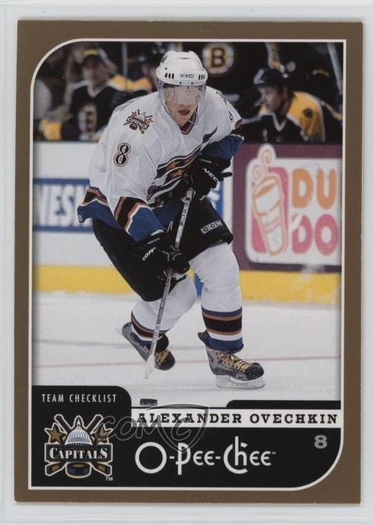 2006-07 O-Pee-Chee Team Checklist Alex Ovechkin #700 hg6