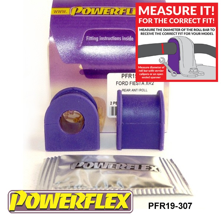 PFR19-307 Powerflex Road Rear Anti Roll Bar Mounting Bushes 14mm