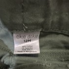 Okie Dokie Baby Moto Pants Green 12M Solid Pattern Elastic Waist Pockets — photo 3
