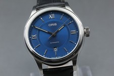 "MINT w/ Box" Oris 01 733 7719 4075 Blue Roman Date Automatic Men's Watch JAPAN 4