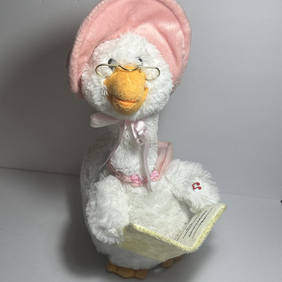 Cuddle Barn 15  MOTHER GOOSE Animated Plush   7 Nursery Rhymes Works Great!