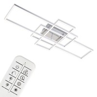 Led Deckenleuchte Dimmbar Deckenlampe Fernbedienung Cct Frame 55W Metall Silber