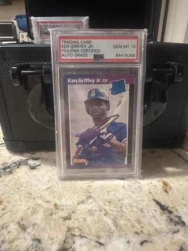 1989 Donruss #33 Ken Griffey Jr. Rookie Rated Auto PSA 10 GEM MINT🔥Mariners