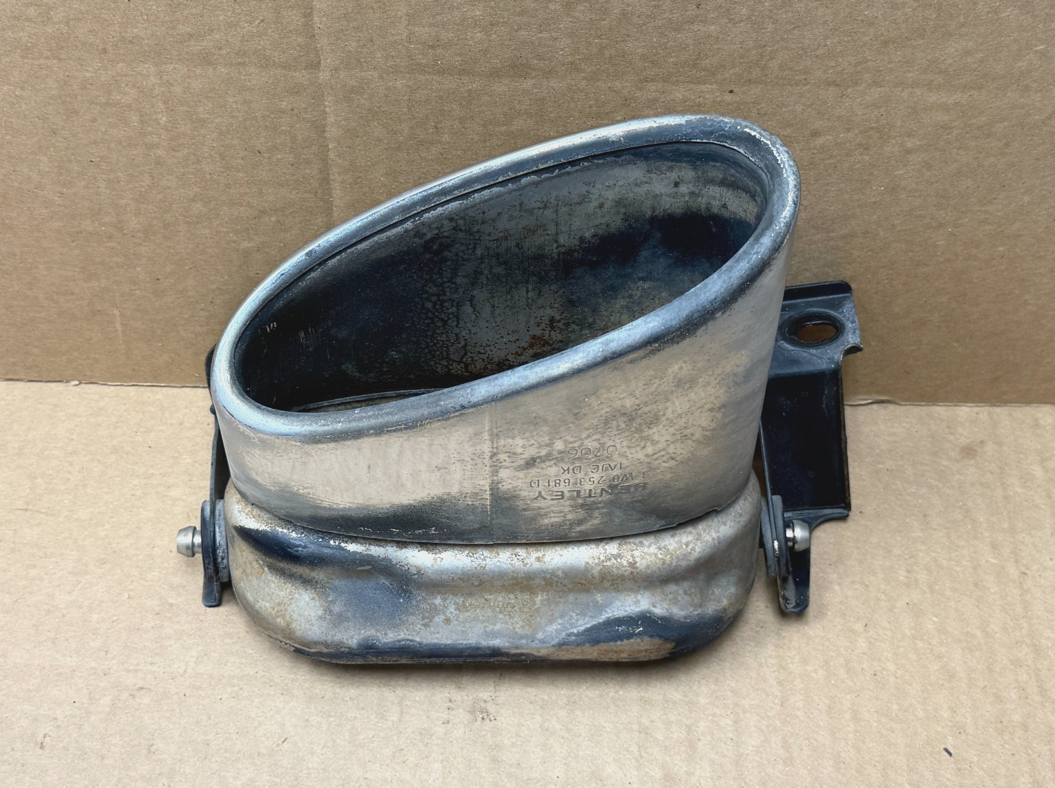 06-12 Bentley Continental Flying Spur Rear Left Exhaust Muffler Tip PO43 OEM