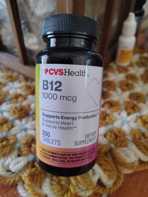  B12 1000 mcg - 200 Tablet Vitamin B12. GET 2 BOTTLE FOR PRICE OF ONE!