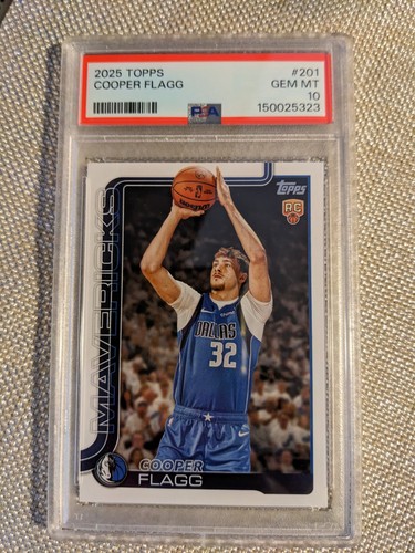 2025 Topps Cooper Flagg #201 Rookie Card PSA 10 GEM MINT 🔥