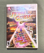 GameMill Jewel Quest Trilogy Nintendo Wii Puzzle Compilation CIB w/ Manual