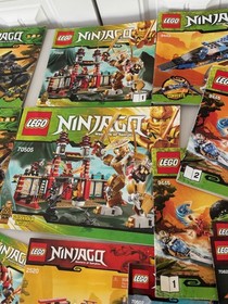 LEGO NINJAGO INSTRUCTION BOOK MANUAL ONLY HUGE LOT 70505 2520 2504 9449 9444 ETC