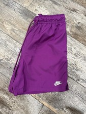 Men's Nike Club Woven Flow Shorts Purple Size Small