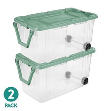 Sterilite 160 Qt Rolling Storage Boxes 2-Pack...