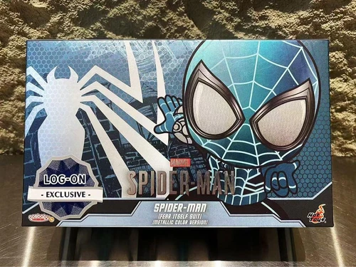 Figura de inicio de sesión Cosbaby edición limitada galvanoplastia Spider-Man Hot Toys con ca