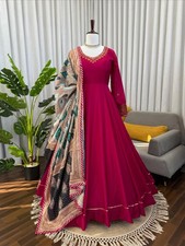 GOWN SALWAR KAMEEZ PAKISTANI INDIAN WEDDING PARTY WEAR DRESS BOLLYWOOD SUIT NEW