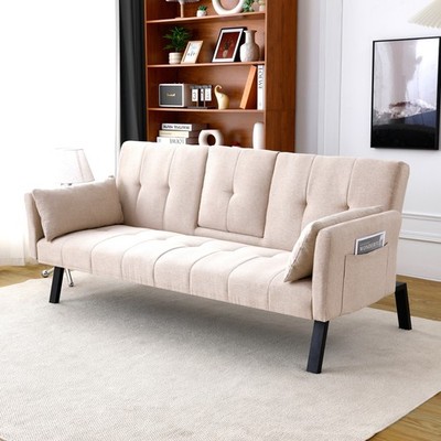 70'' Convertible Sleeper Sofa Bed Loveseat Sofa Folding Sofa Bed Lounge Chair