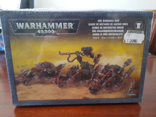 3 Ork Warbiker Mob / Motos Warhammer 40K - Figurines Plastique P-00FIB