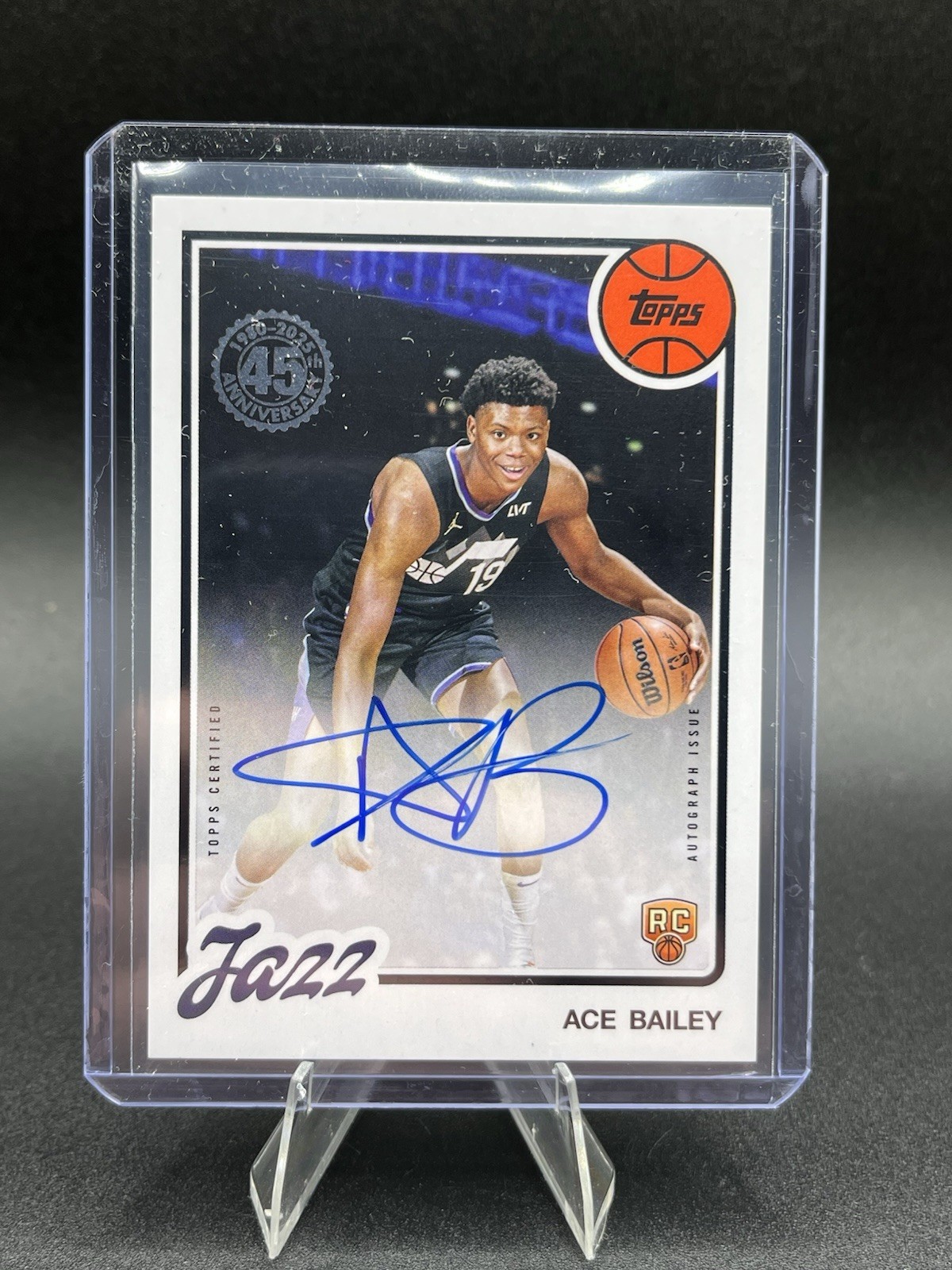 2025-26 Topps Flagship ACE BAILEY On-Card 1980-81 Topps Rookie Auto