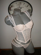 NWT 200 Victoria Secret Designer Collection Corset Thong Set 34B S