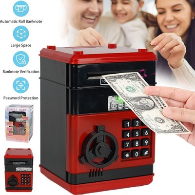 Spardose Elektronisch ATM Sparschwein Kinder Bankautomat Spielzeug mit Passwort