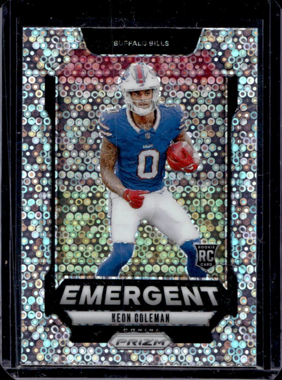2024 Prizm Keon Coleman Emergent RC No Huddle Rookie #16 Bills